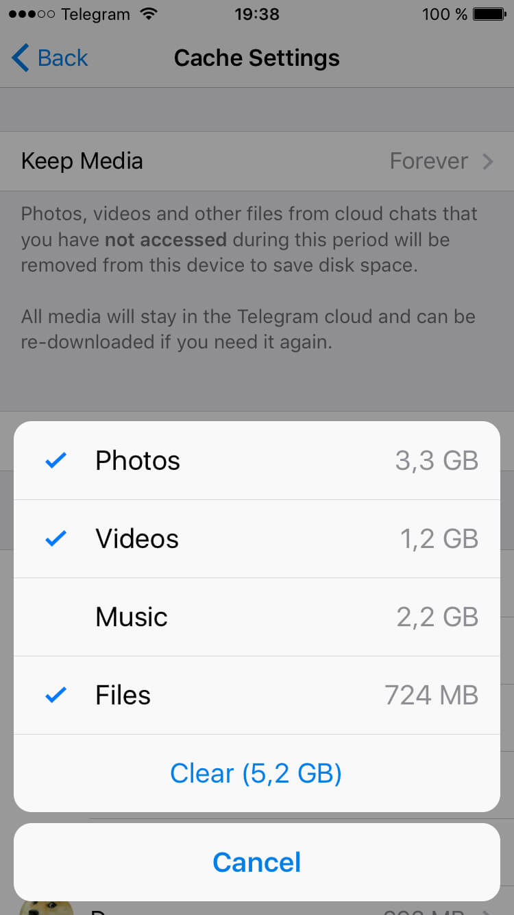Как удалить все файлы с телеграмма на айфоне фото 92