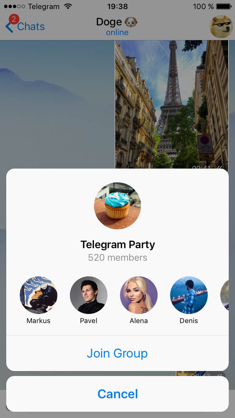 Telegram party