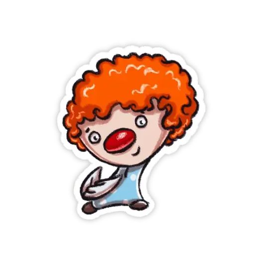 Набор стикеров для Telegram «Маленький клоун»