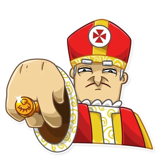 Стикер «Папа Римский-10»