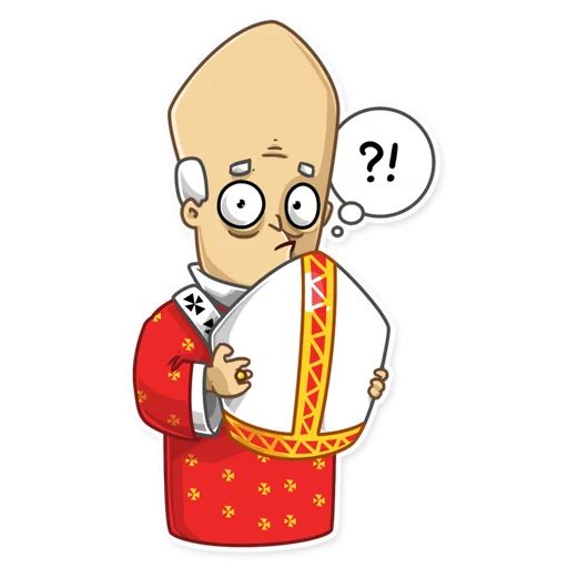 Стикер «Папа Римский-8»