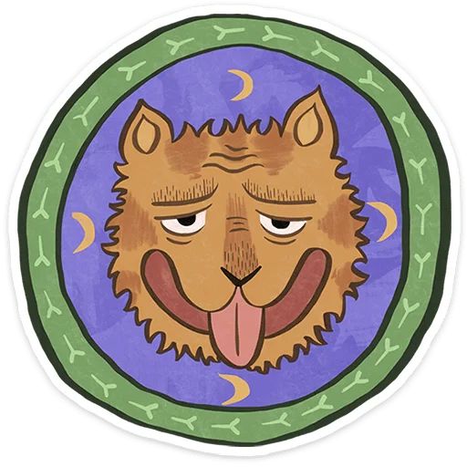 Стикер «Средневековые коты-7»