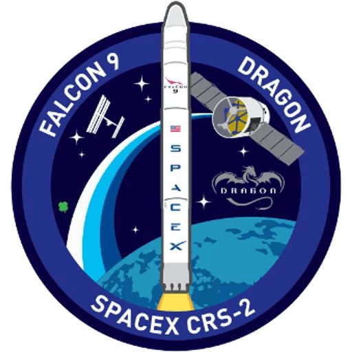 Стикер «Эмблемы миссий SpaceX-4»