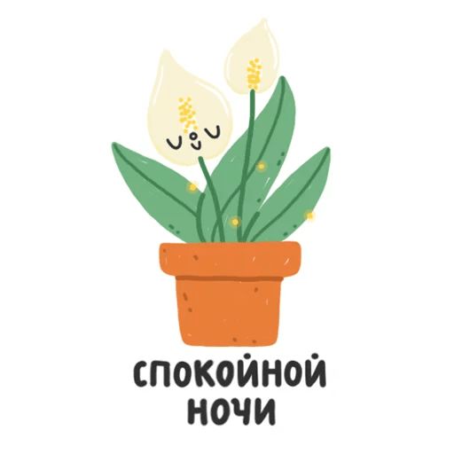 Стикер «Домашние растения-10»