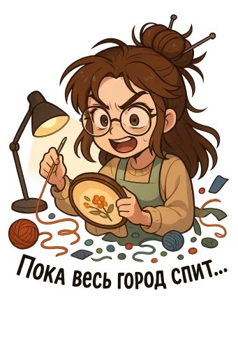Стикер «Любаша рукодельница-7»