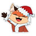 Набор стикеров «Новогодняя Алиса»