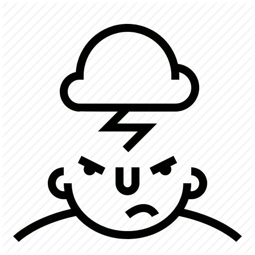 Стикер «Грустные мысли-6»