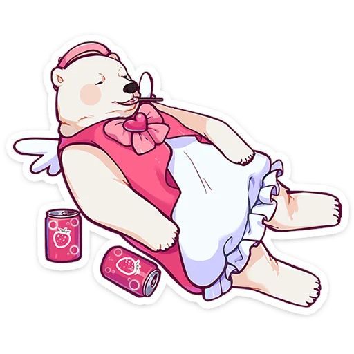 Стикер «Мишка Малышка-6»