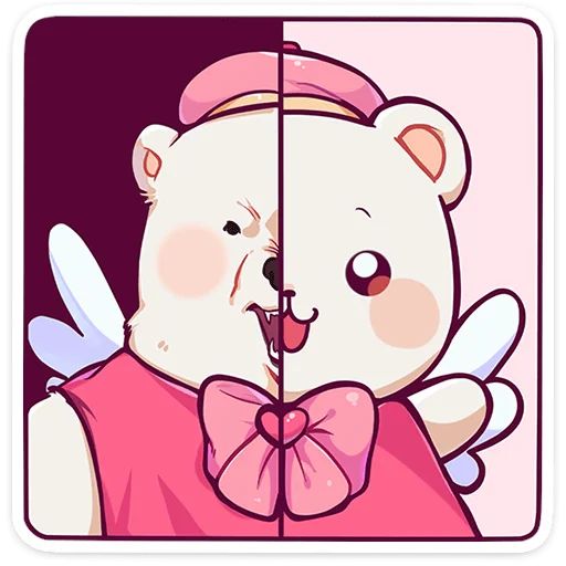 Стикер «Мишка Малышка-8»