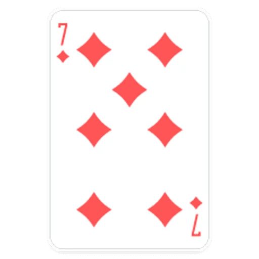 Стикер «Игральные карты-7»