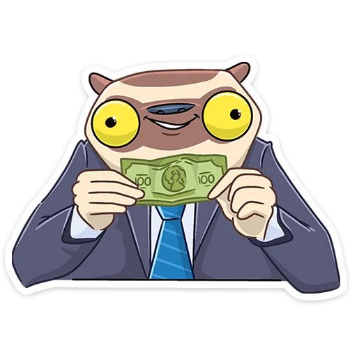 Стикер «Офисный Сифака-4»