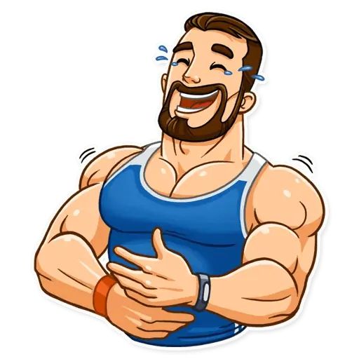 Стикер «Спортивный парень-1»