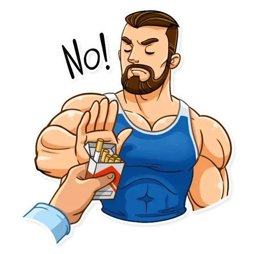 Стикер «Спортивный парень-10»