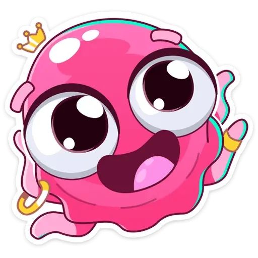 Набор стикеров для Telegram «Медуза Джилл»