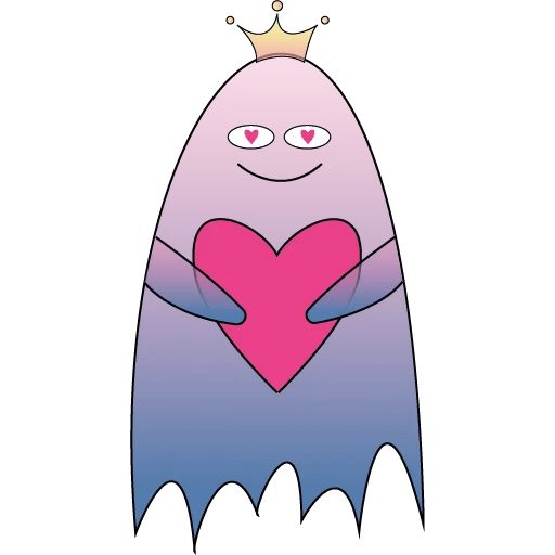 Стикер «Принцесса-призрак-2»