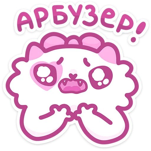 Стикер «Кошечка Смешнявка-7»