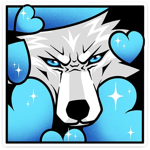 Стикер «Волчара-3»