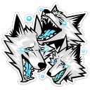 Набор стикеров «Волчара»