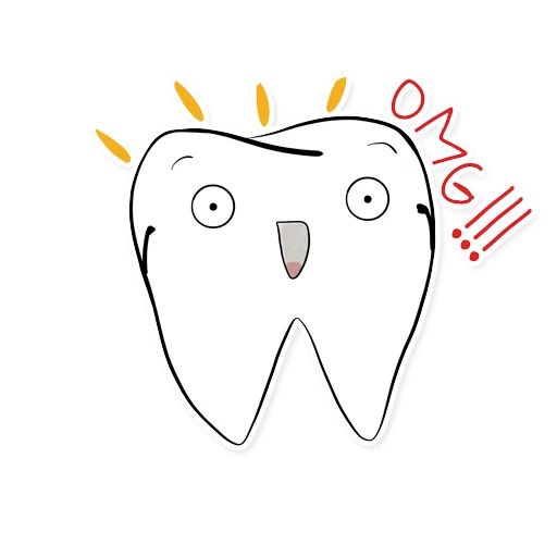 Стикер «Коренные зубы-3»