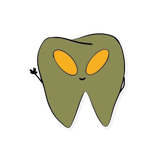 Стикер «Коренные зубы-5»