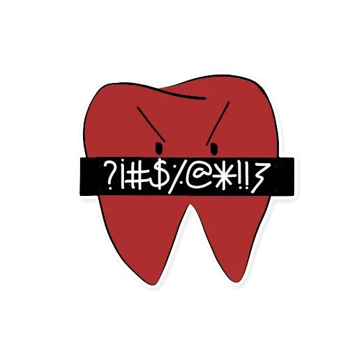 Стикер «Коренные зубы-6»