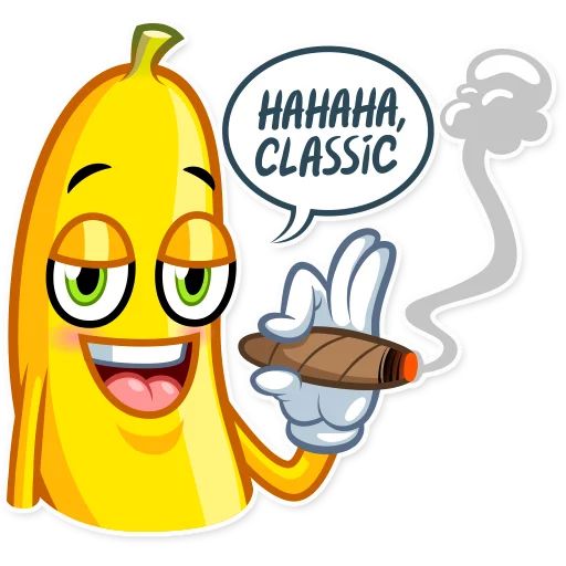 Стикер «Очаровательный банан-11»