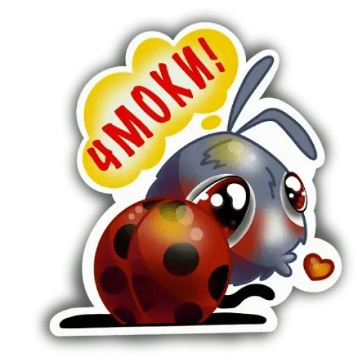 Стикер «Божья коровка-1»
