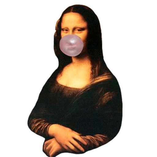 Стикер «Мона Лиза-3»