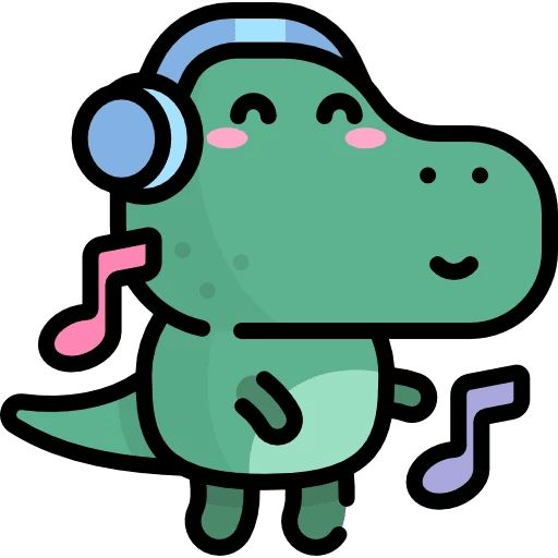 Стикер «Маленький динозаврик-10»