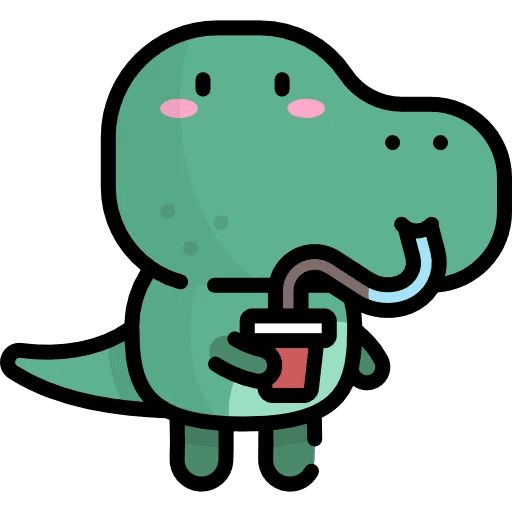 Стикер «Маленький динозаврик-9»