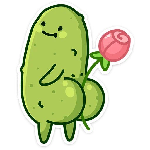 Стикер «Огурчик Димон-4»