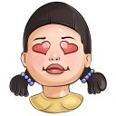 Набор стикеров «Игра в кальмара»