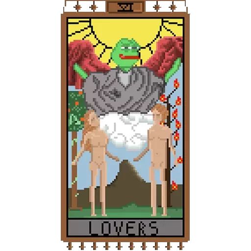 Стикер «Таро Pepes-10»