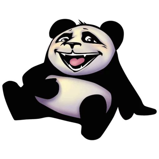 Стикер «Забавная панда-1»