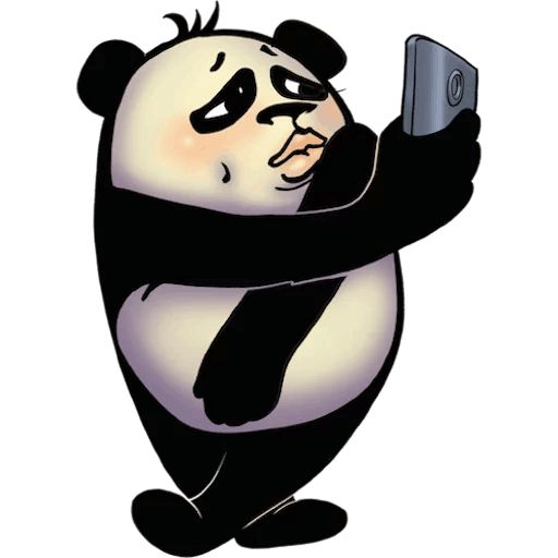 Стикер «Забавная панда-11»