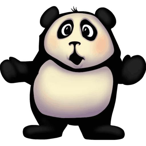 Стикер «Забавная панда-2»