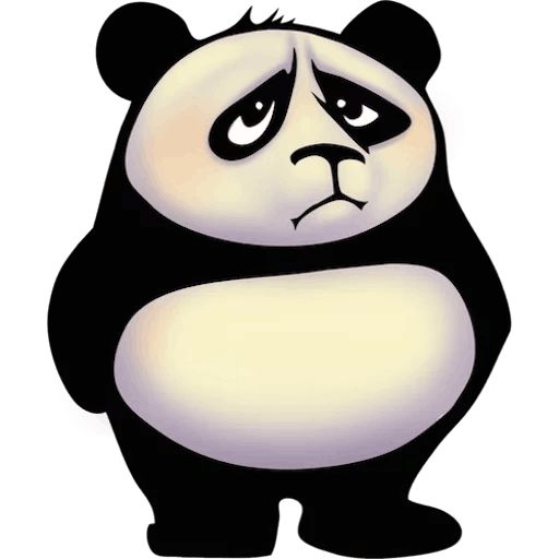 Стикер «Забавная панда-3»