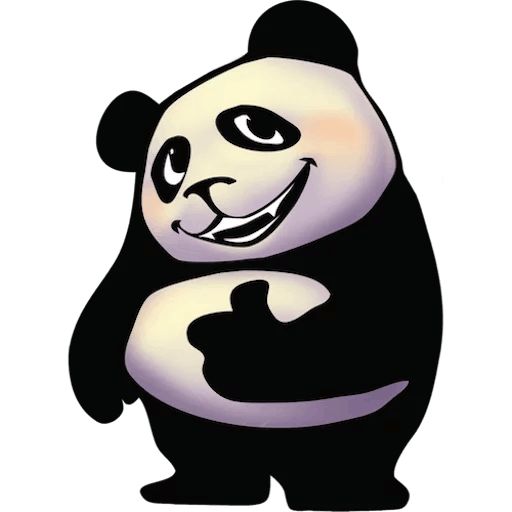 Стикер «Забавная панда-4»