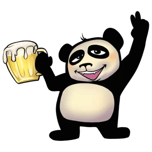 Стикер «Забавная панда-5»