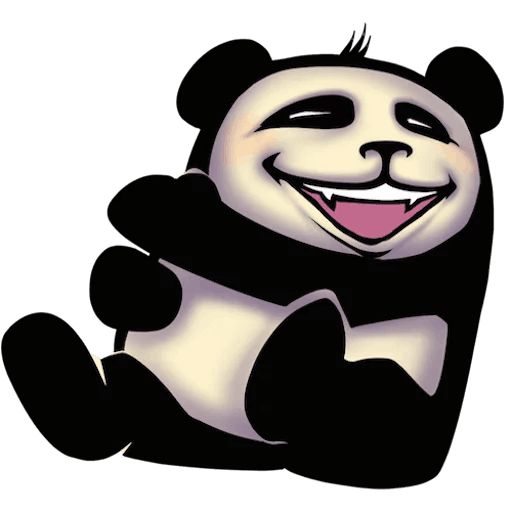 Стикер «Забавная панда-6»