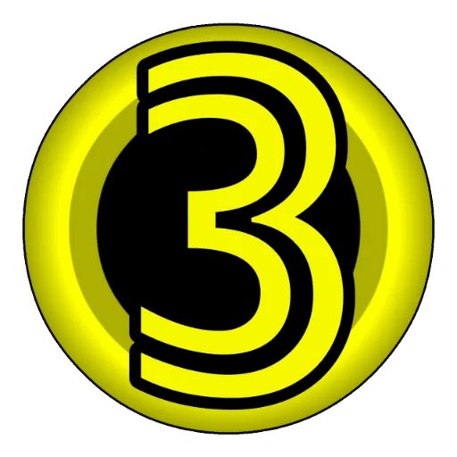Стикер «Жёлтый круг-6»