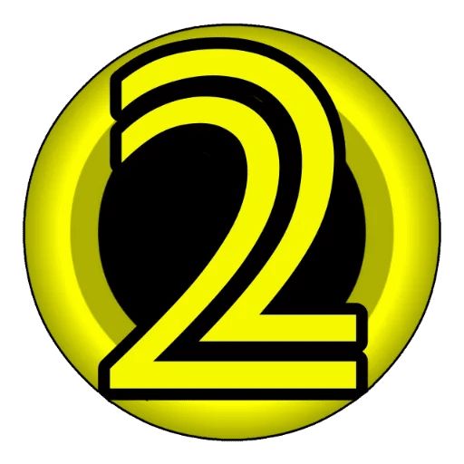 Стикер «Жёлтый круг-7»