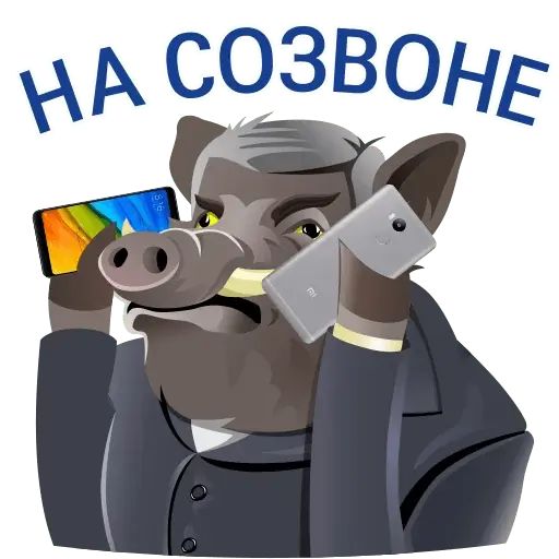 Стикер «Кабанчиком-5»