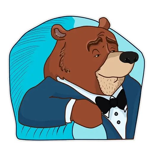 Стикер «Медведь-1»