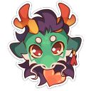 Набор стикеров «Грин»