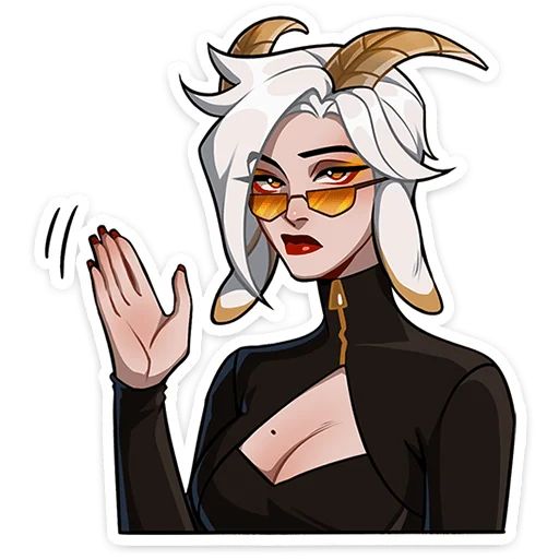 Стикер «Каприса - мифическая леди-1»