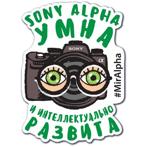 Стикер «Sony Alpha-11»