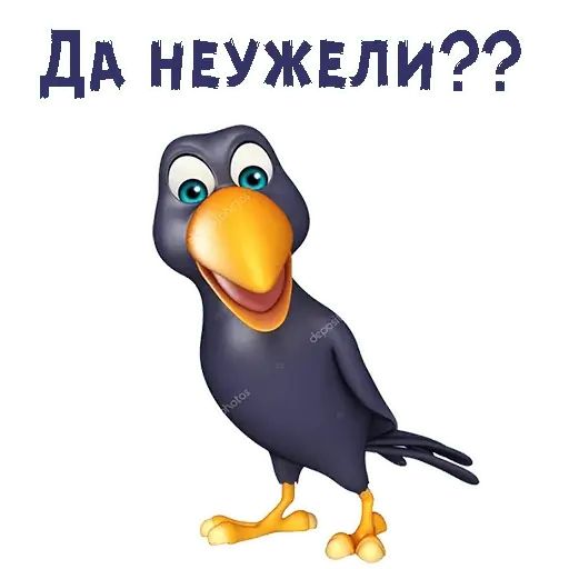 Стикер «Мульт-ворона-10»