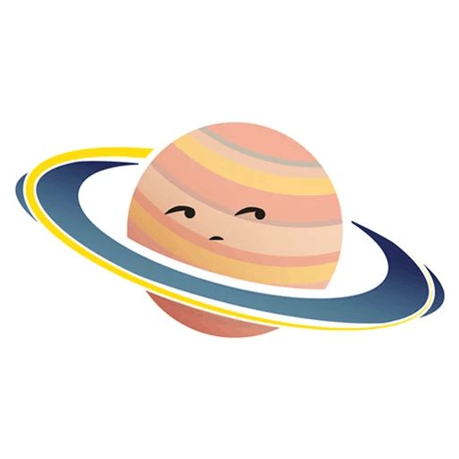 Стикер «Планета Сатурн-12»