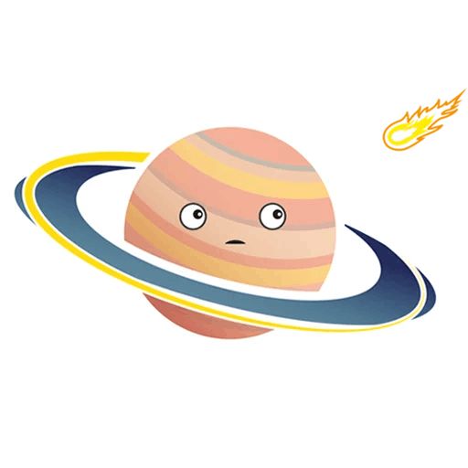 Стикер «Планета Сатурн-6»